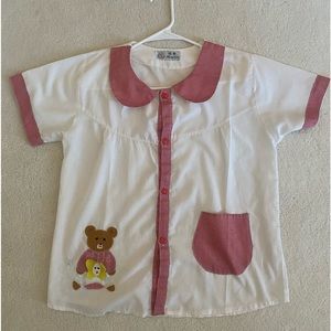 1960s-70s size s/m in good vintage condition. Featuring teddy bear appliqué.